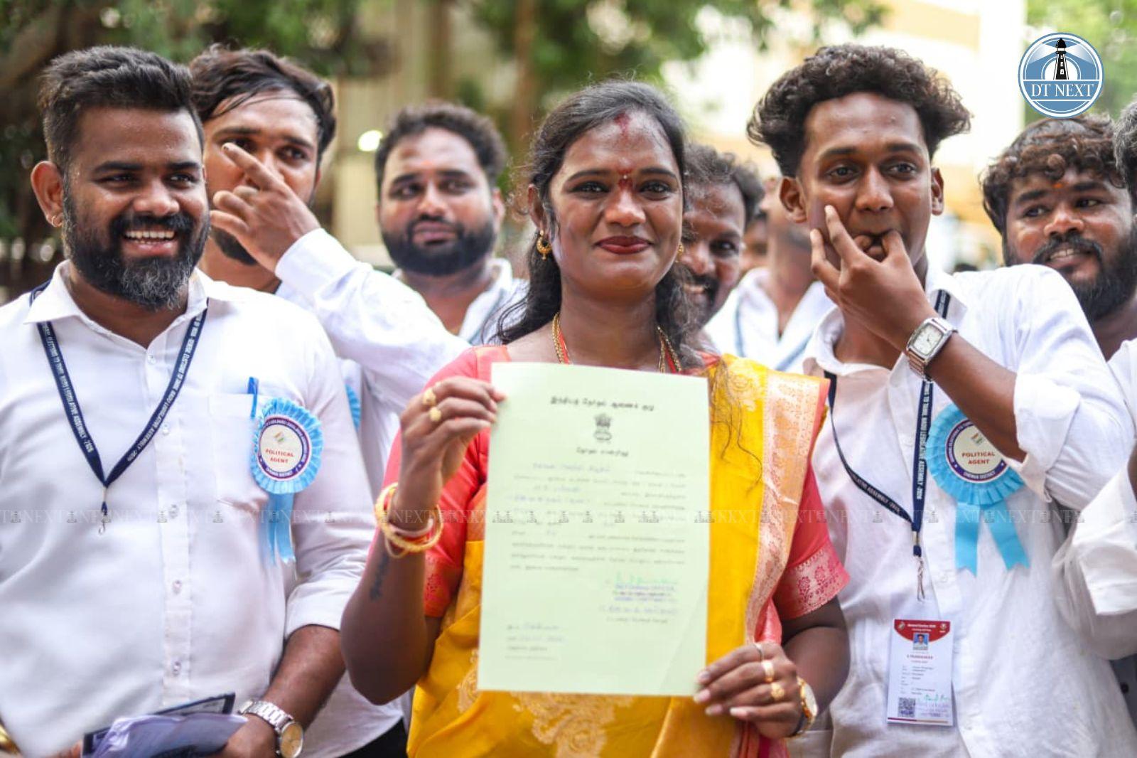 Thiru Vi Ka Nagar sees TVK win as Eight-month pregnant homemaker secures assembly seat in TN polls