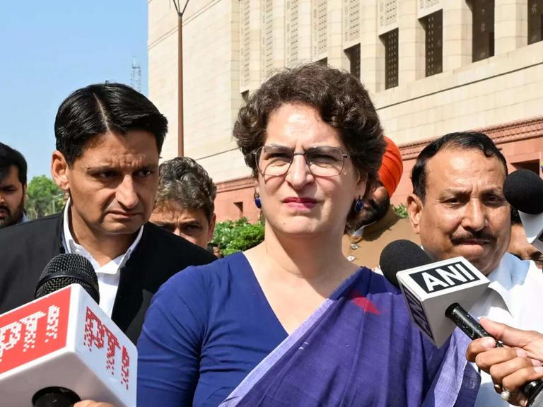 Priyanka Gandhi asks PM to clarify stand on Sarma’s remarks against Kharge