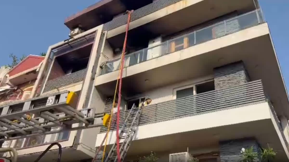 9 killed in massive blaze at residential building in east Delhi