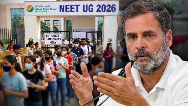 Rahul Gandhi slams govt over NEET cancellation, coins ‘vish kaal’ remark