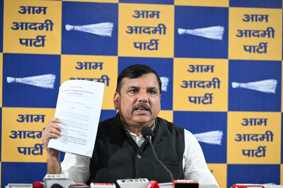 AAP moves Rajya Sabha Chairman to disqualify seven MPs who defected from the party