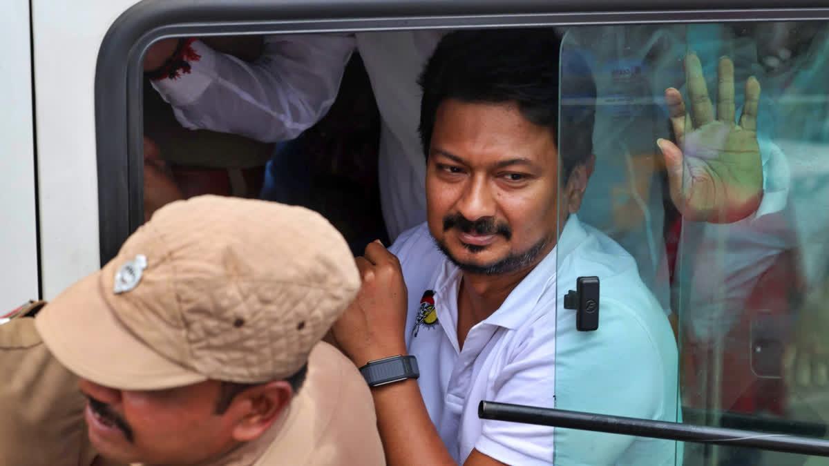 Udhayanidhi Stalin arrested over ‘double-meaning’ remark, later released