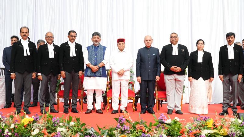 Six more judges take oath at Karnataka High Court