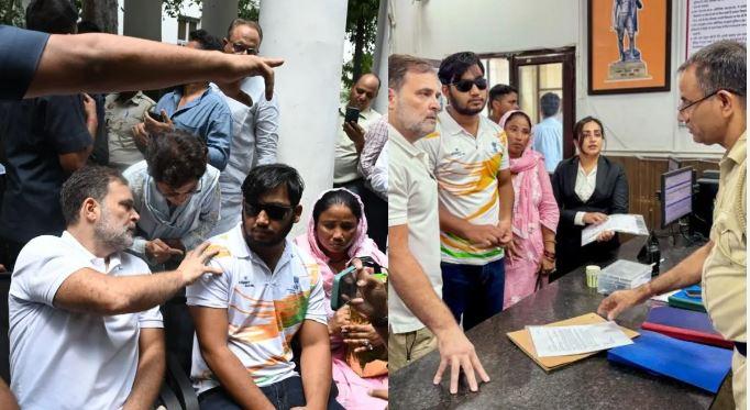 Rahul vows to continue police station dharna until FIR is registered over pellet injuries