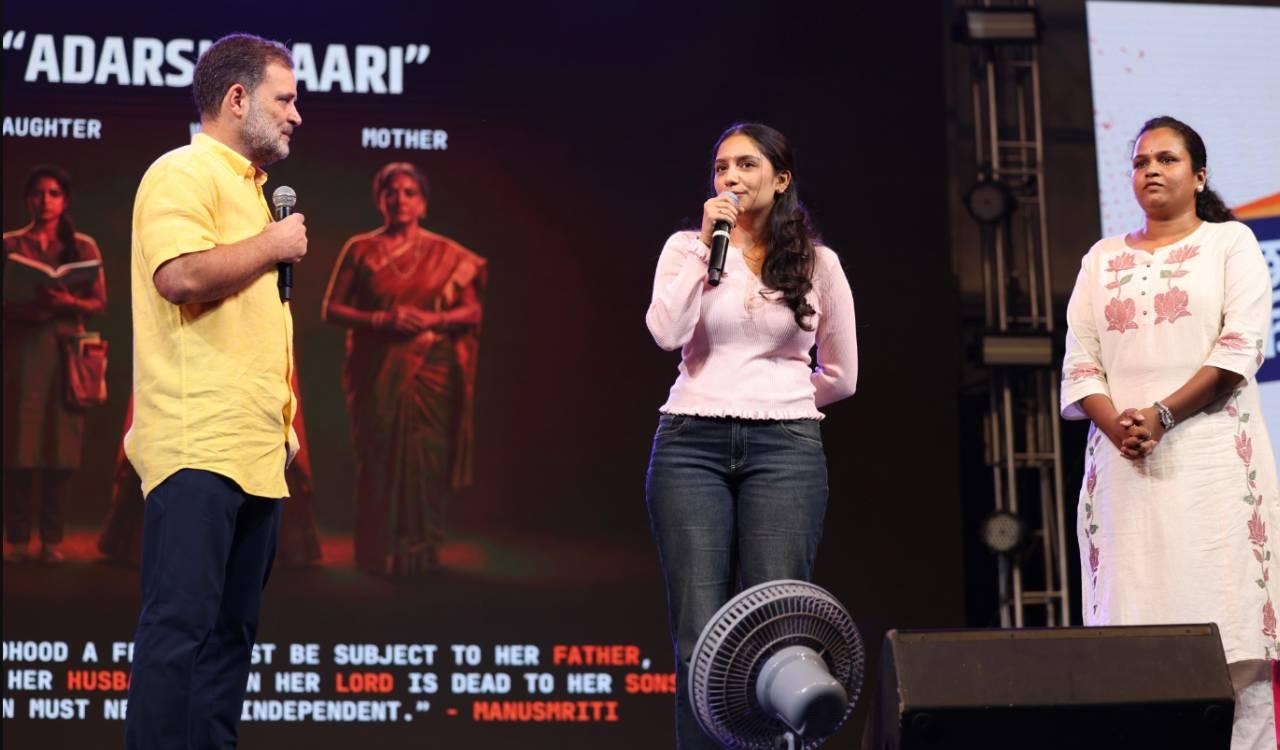 Rahul Gandhi targets ‘Manusmriti mindset’ in Pune, urges girl students to challenge patriarchy