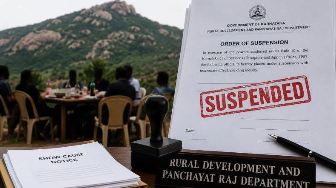 Nine Karnataka gram panchayat staff suspended over alleged office-hours drinking party