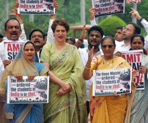 Opposition MPs stage Parliament protest over student crackdown, Ram temple donation row