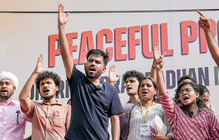 Abhijeet Dipke, CJP supporters continue overnight protest at Jantar Mantar