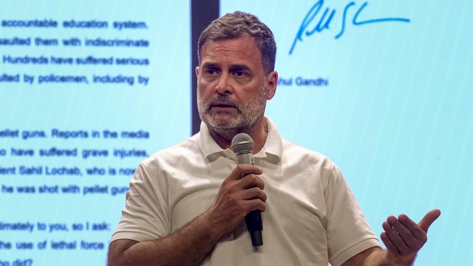 Rahul Gandhi urges youth to continue protests, says constitution’s attackers will be defeated