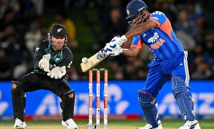 Samson leads India to record-breaking chase in T20I opener against New Zealand
