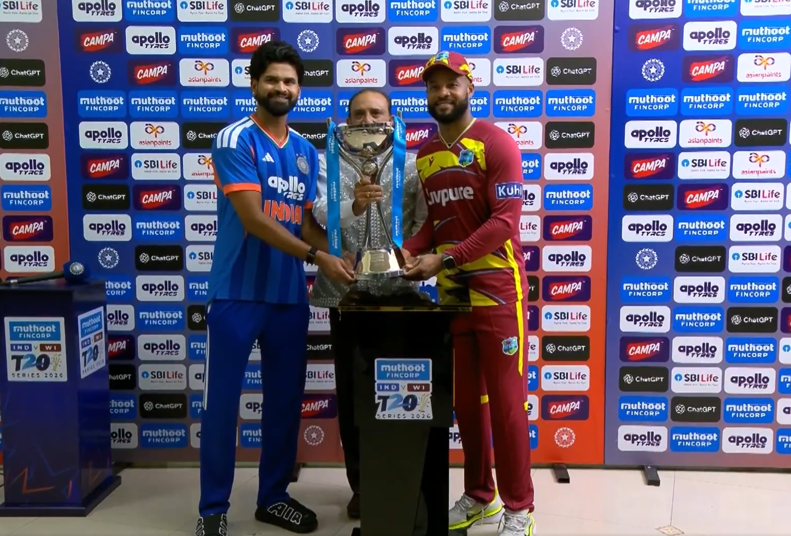 Rain washes out 5th T20 as India and West Indies draw series 2-2