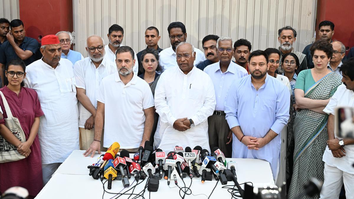 INDIA bloc postpones virtual meet on strategy for ‘vote chori’ protests