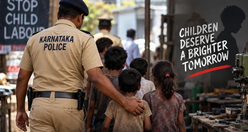 K’taka police rescue 800 children from labour in statewide crackdown