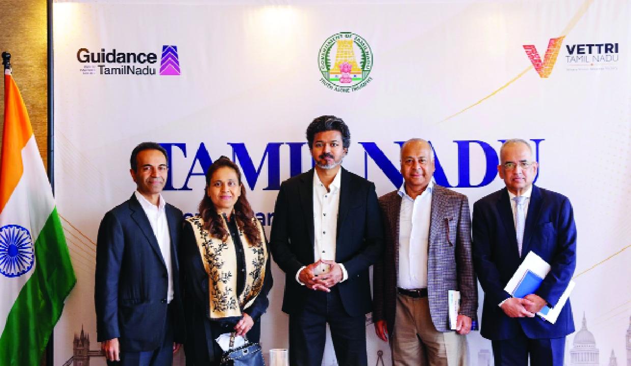 Vijay’s UK visit secures Rs 12,300 crore investment pledges, 9,400 jobs