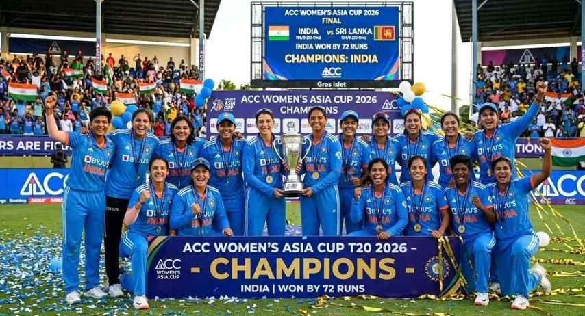 India thrash Sri Lanka by 72 runs to lift record eighth Women’s Asia Cup title