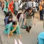 Unique protest by Chhattisgarh teachers after 3,000 lose jobs; Women seen lying on roads in demonstration