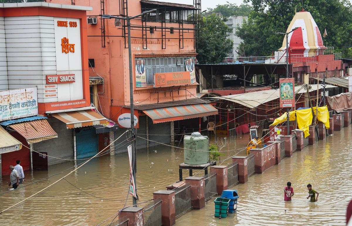 Swollen Yamuna recedes slowly, concerns remain amid rain forecast in Delhi