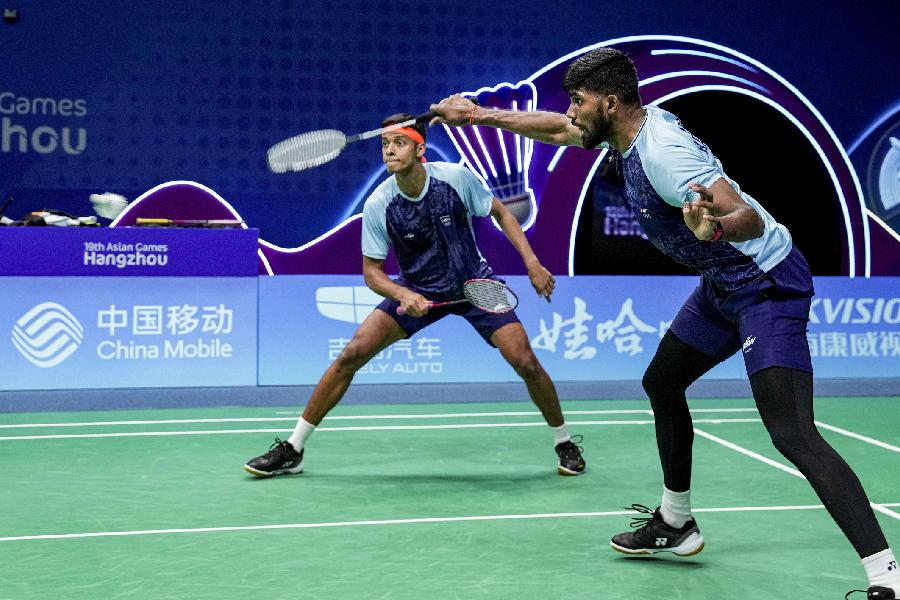 Indian duo Satwik-Chirag wins historic gold medal in men's doubles badminton