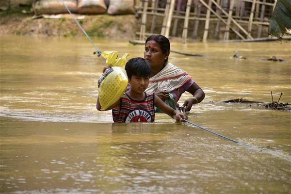 Assam flood Three more dead 5.35 lakh people affected fresh areas inundated