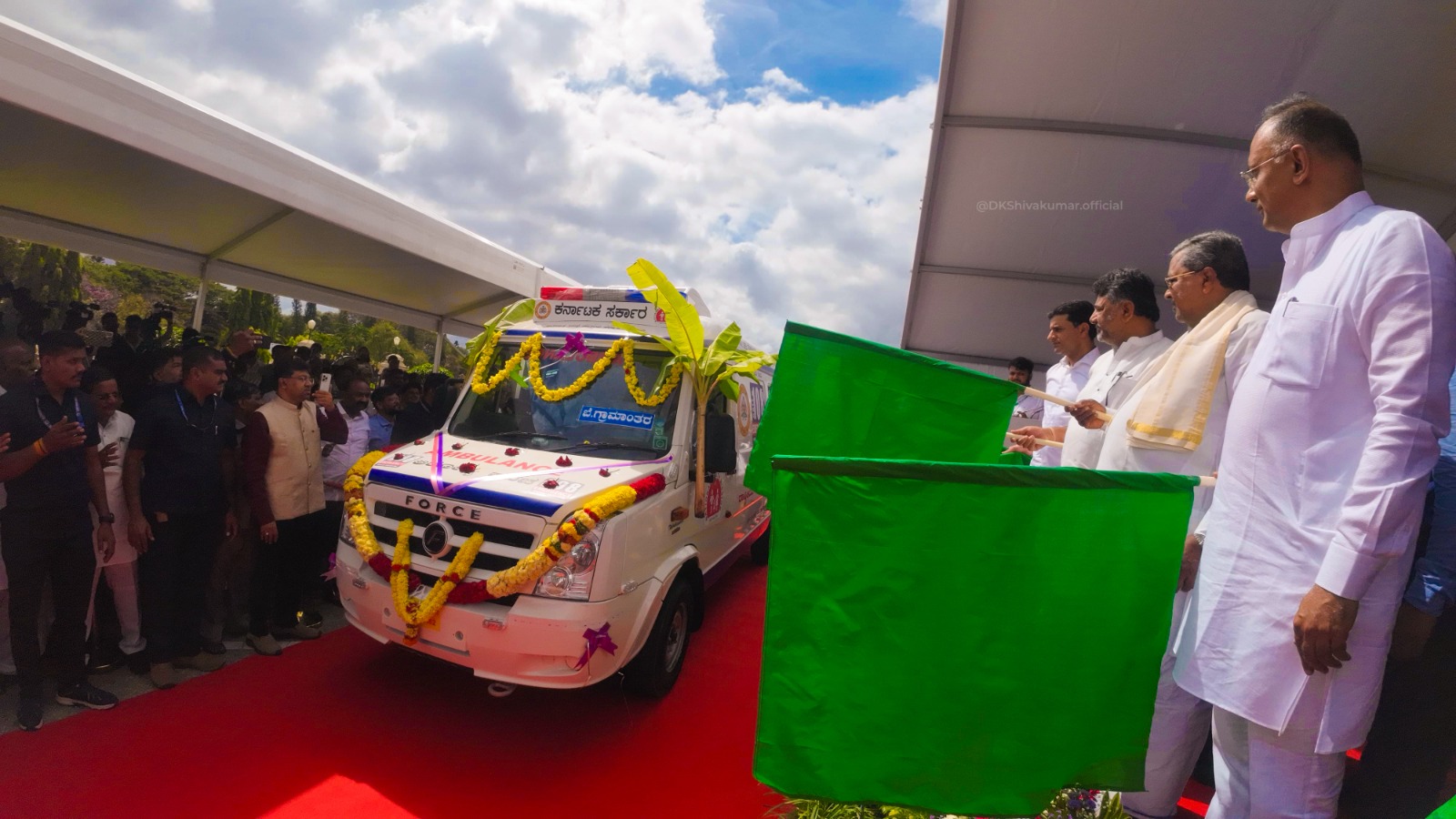 Karnataka CM flags off 262 new ambulances under Arogya Kavacha 108 scheme