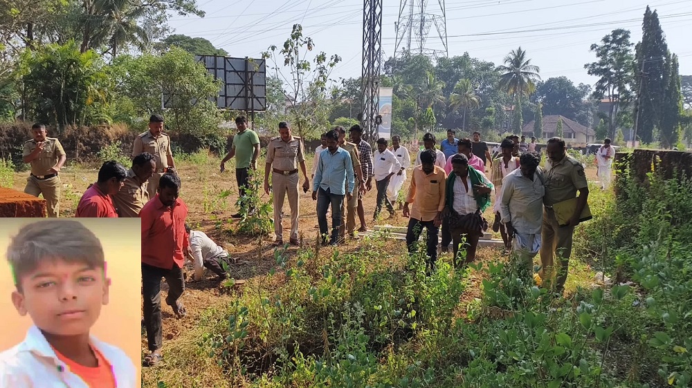 After boy’s death from falling into an open well, relatives stage protest near the well in Bhatkal