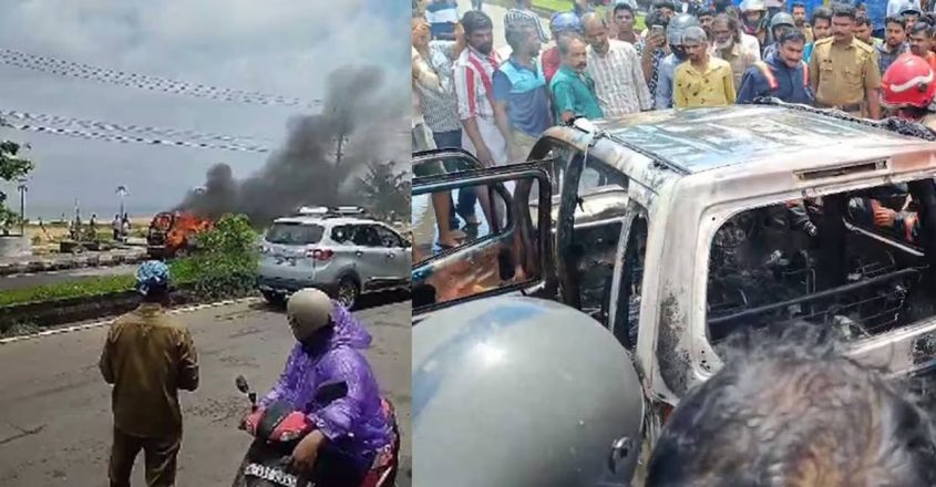 Man charred to death as car catches fire in Kozhikode, Kerala