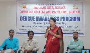 Dengue Awareness Program Held at Anjuman Arts Science Commerce College and PG Centre, Bhatkal