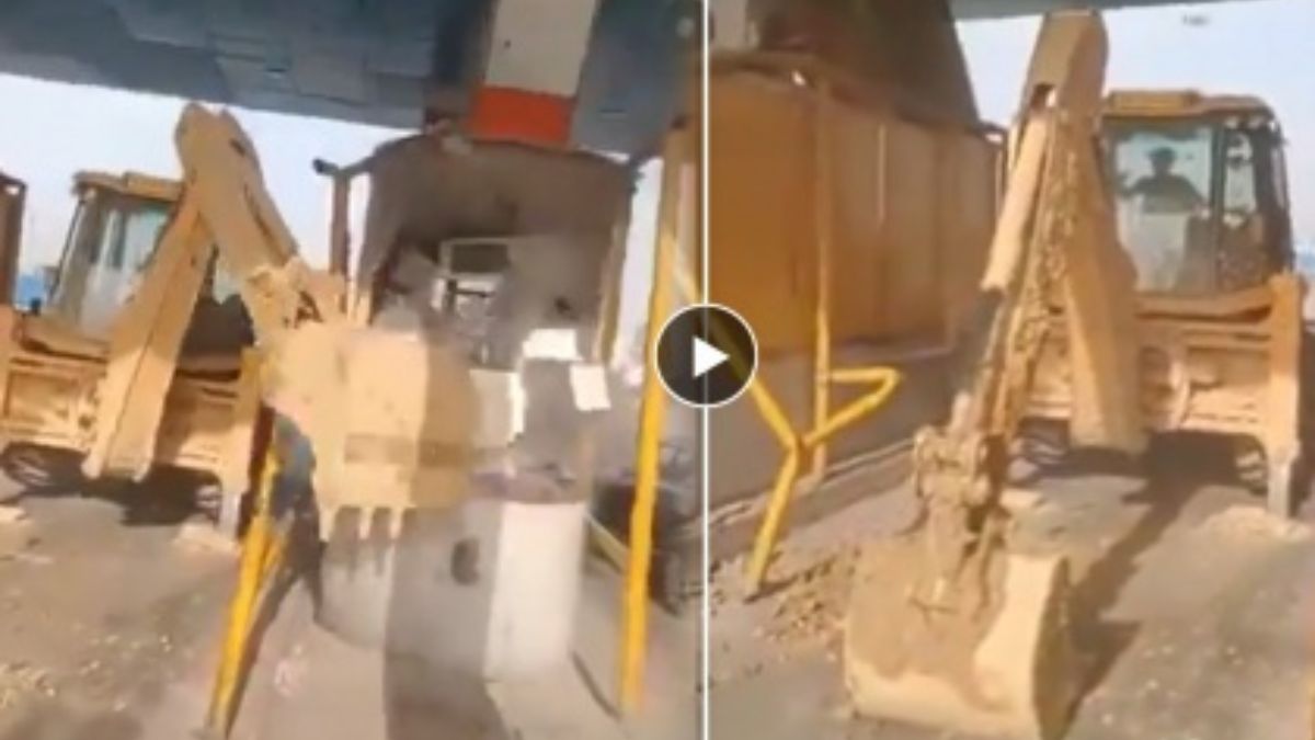 UP: Drunk bulldozer operator vandalises toll plaza after being asked to pay fee