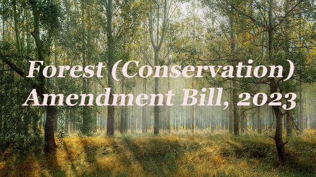 Lok Sabha nod to Forest (Conservation) Amendment Bill