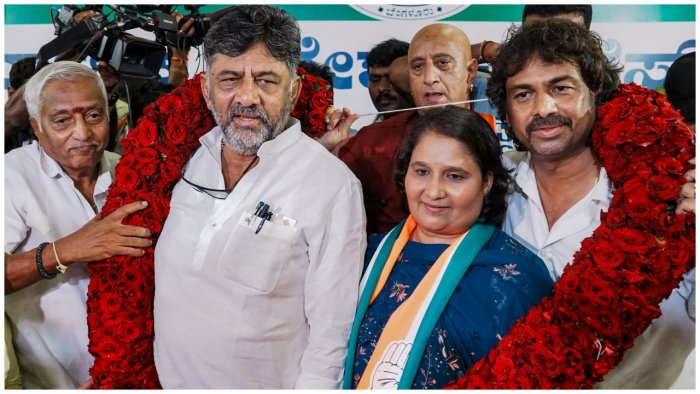 Kannada film star Shivarajkumar’s wife Geetha joins Congress