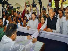 Rajasthan Polls: Ashok Gehlot Files Nomination From Sardarpura Seat