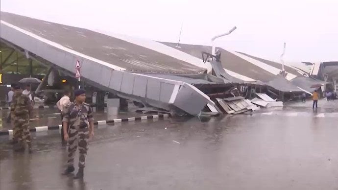 Roof collapse at Delhi Airport kills one, injures six amid heavy rainfall