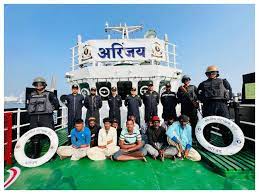 Coast Guard apprehends Pakistani boat with 13 crew members off Gujarat coast