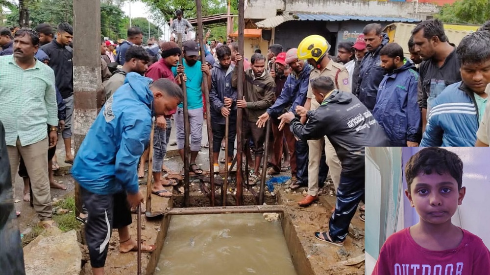 Haveri: Tragic death as boy swept away in drain due to heavy rains, Roads turn into lakes