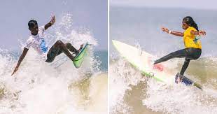 Teenagers Kishore Kumar, Kamali Moorthy crowned as champions in Indian Open of Surfing 2023