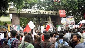 Jadavpur University students stage protest against new officiating Vice Chancellor