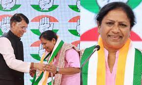 Karnataka BJP leader Tejaswini Gowda joins Congress ahead of LS polls