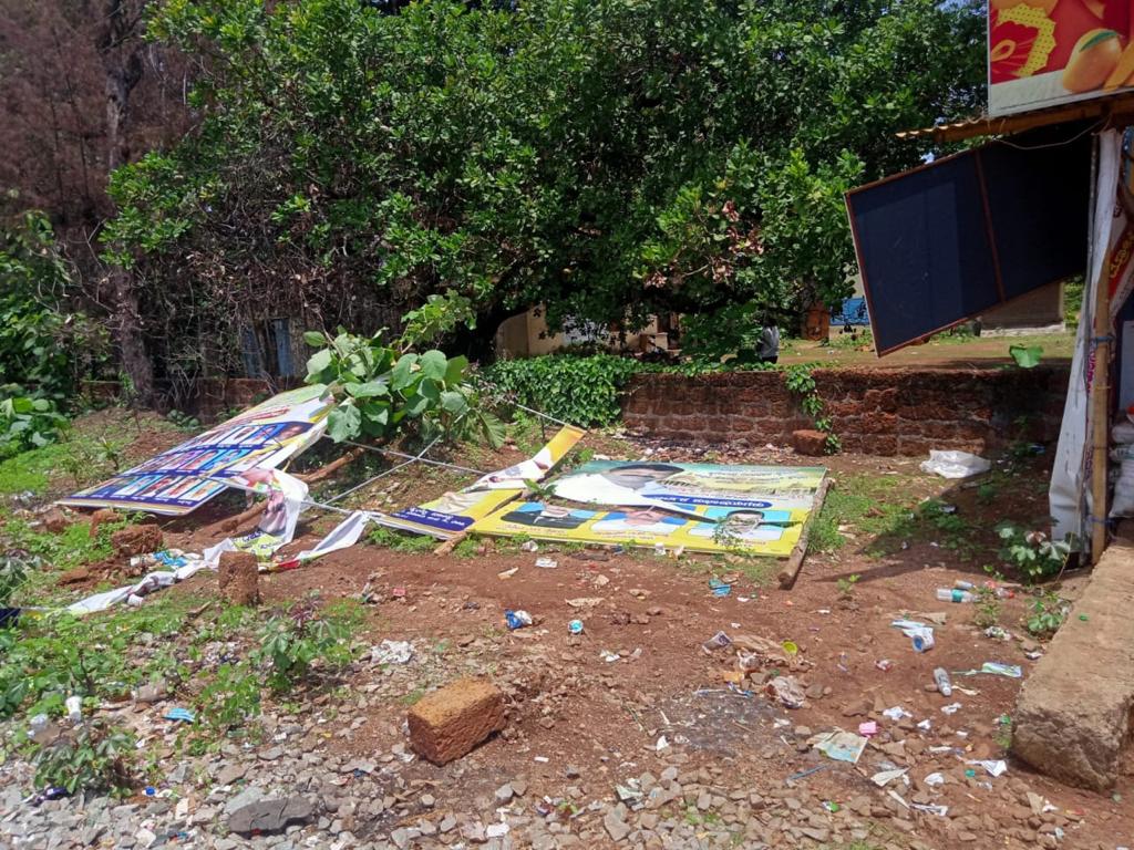 Bhatkal: Unidentified Miscreants Vandalize Congratulatory Banner for Mankal Vaidya