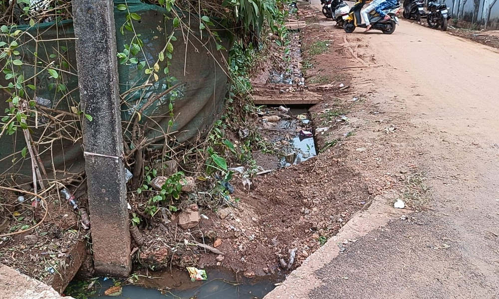 Rainwater drainage problem persists in Bhatkal despite millions spent on cleaning drains