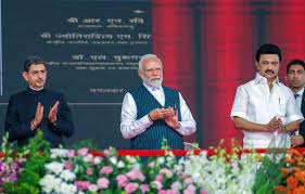 PM Modi inaugurates new projects, lays stone for new initiatives in TN; all worth over Rs 20,000 cr