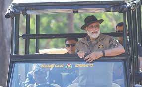 PM Modi goes on jungle safari at Bandipur Tiger Reserve in Karnataka