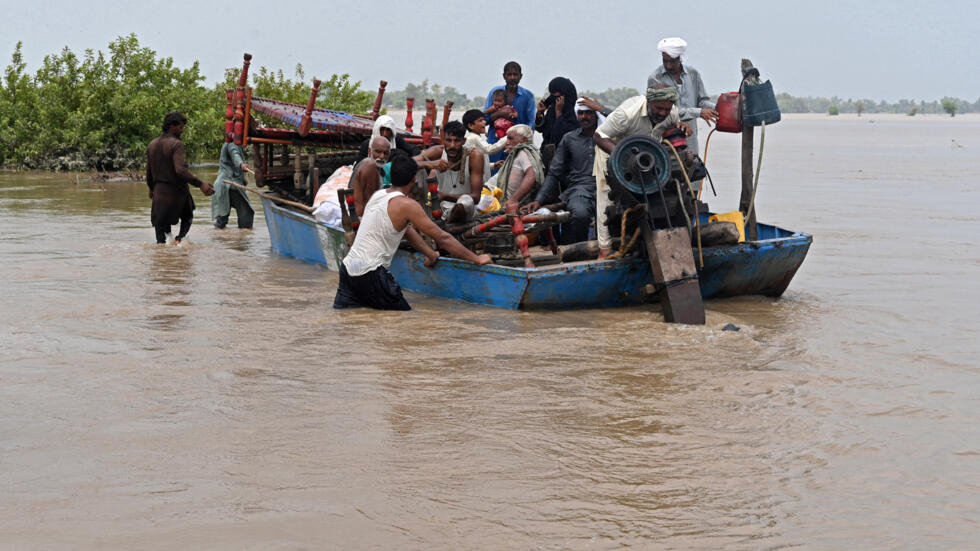 Around 100,000 people evacuated due to floods in Pakistan