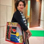 Priyanka Gandhi carries 'Palestine' gag to parliament, showcasing solidarity with Gaza