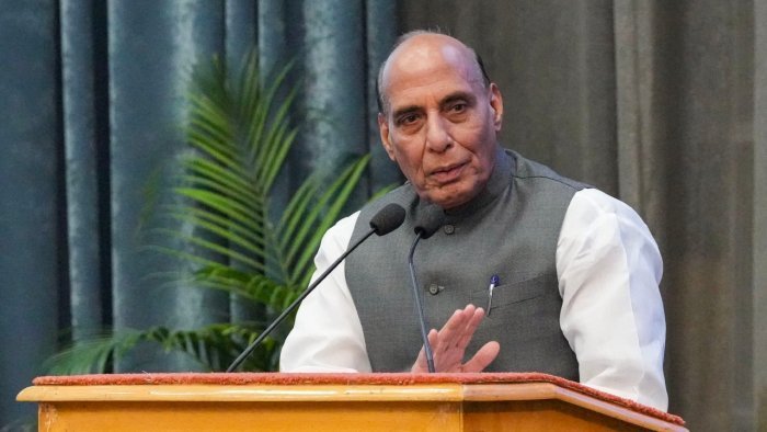 North-South divide created by opposition for ‘narrow’ political gains: Rajnath Singh