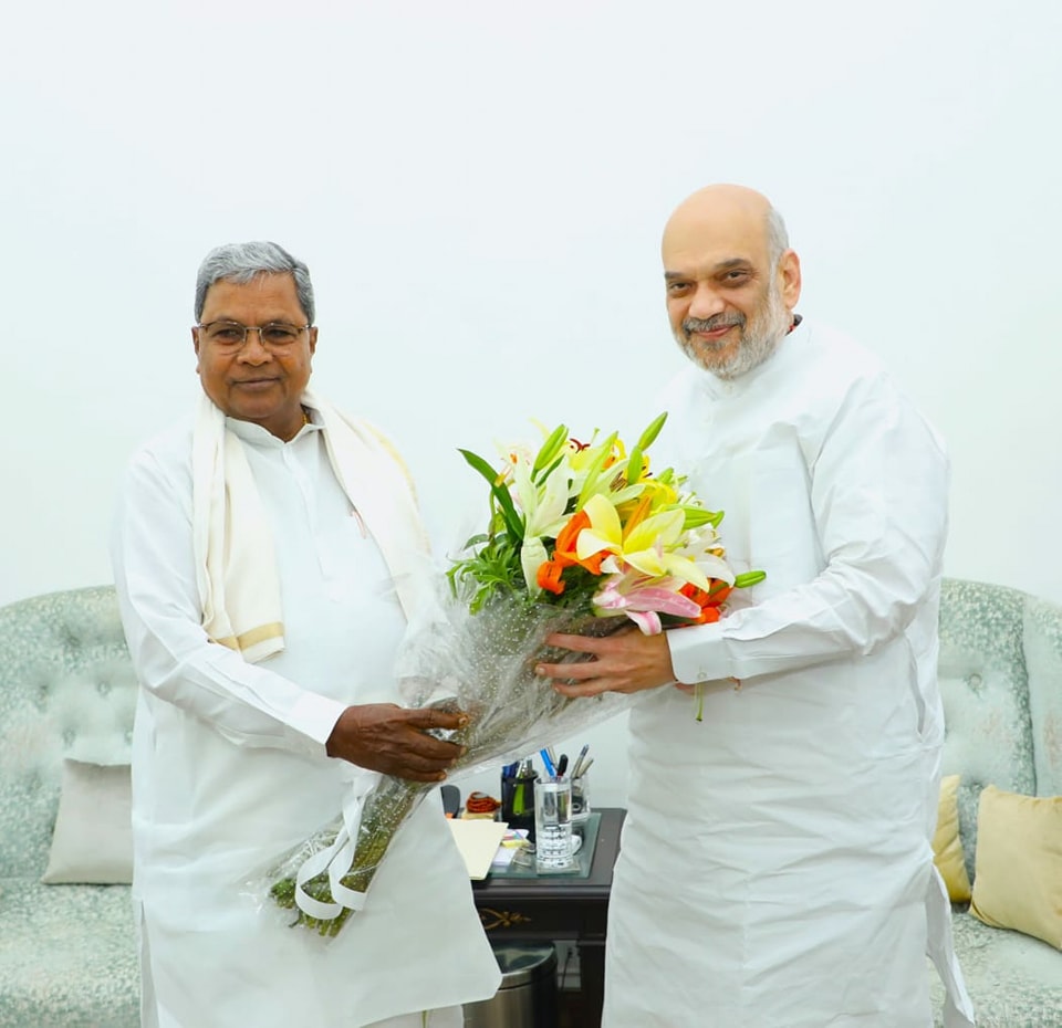 Karnataka CM discusses rice supply issue with HM Amit Shah