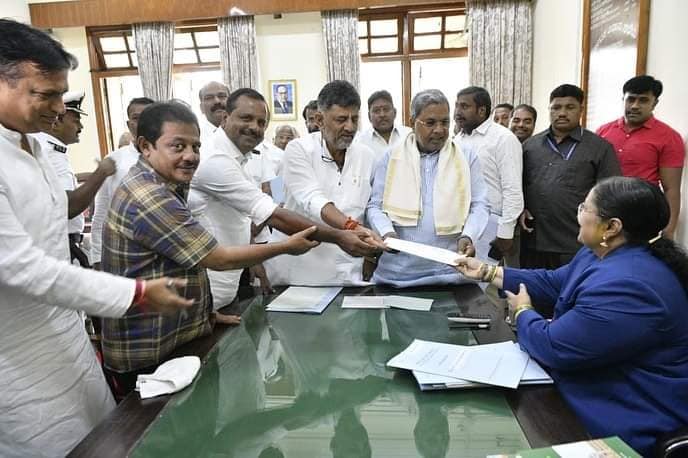 Congress' UT Khader files nomination for Karnataka speaker