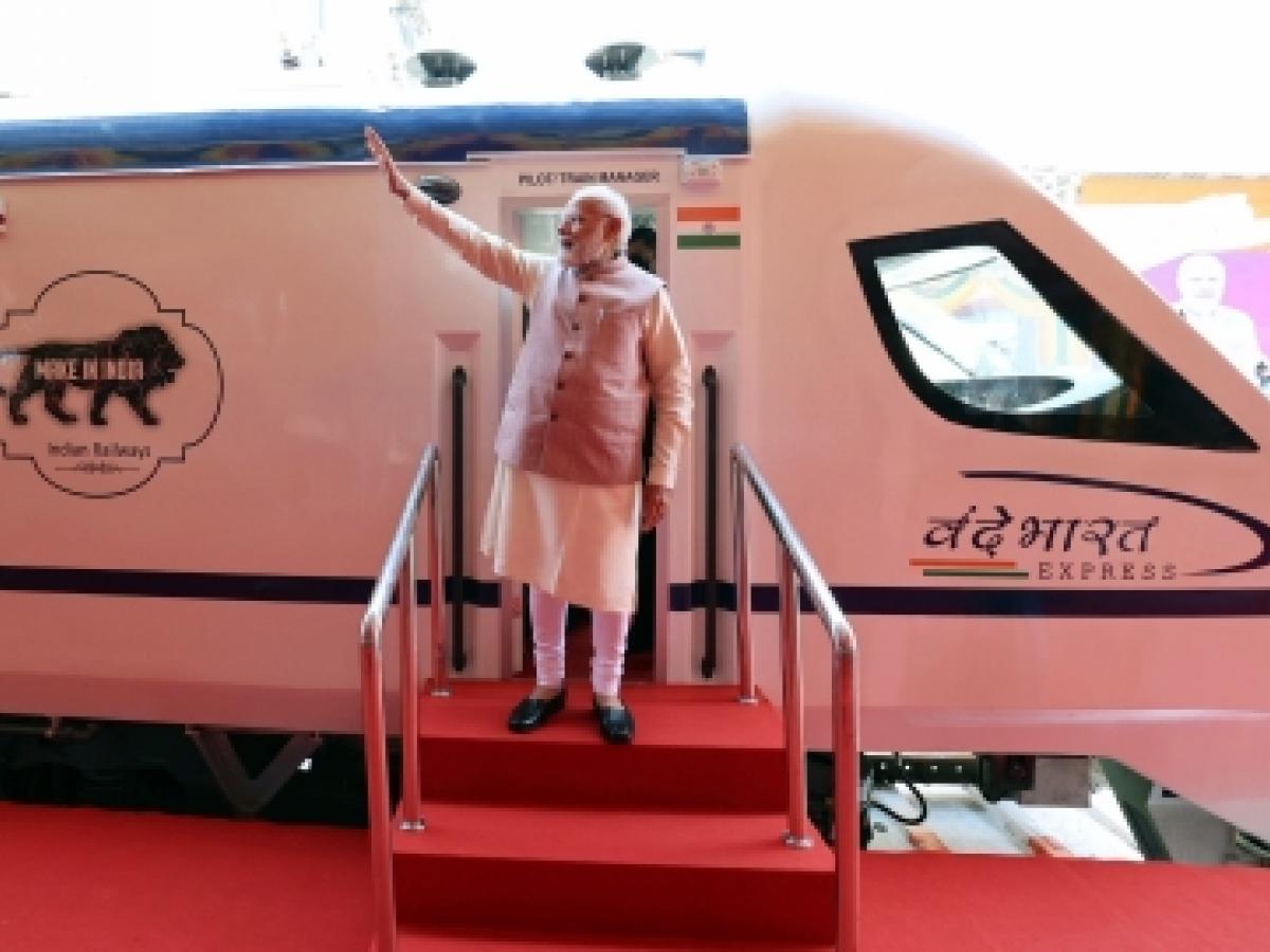 PM Modi flags off five Vande Bharat trains in poll-bound Madhya Pradesh