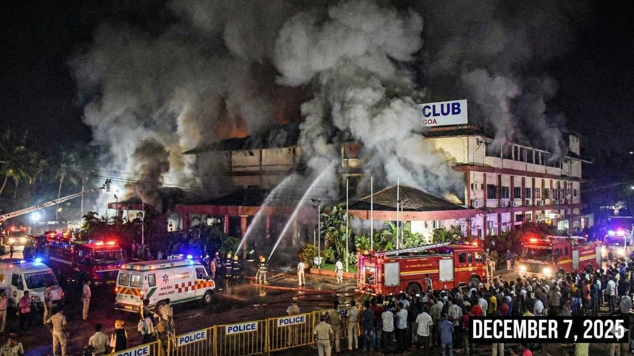 Goa Nightclub Fire Death Toll Rises to 25; Four Tourists from Delhi and One from Bengaluru Among Victims