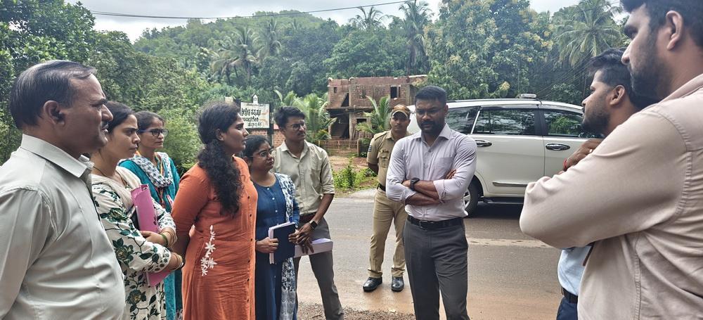 Zilla Panchayat CEO inspects JJM Works in Bhatkal and Honnavar