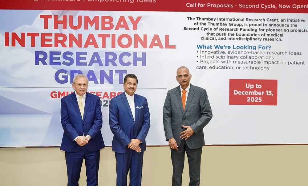 GMU Extends Deadline for Thumbay International Research Grant 2025/26 to December 15
